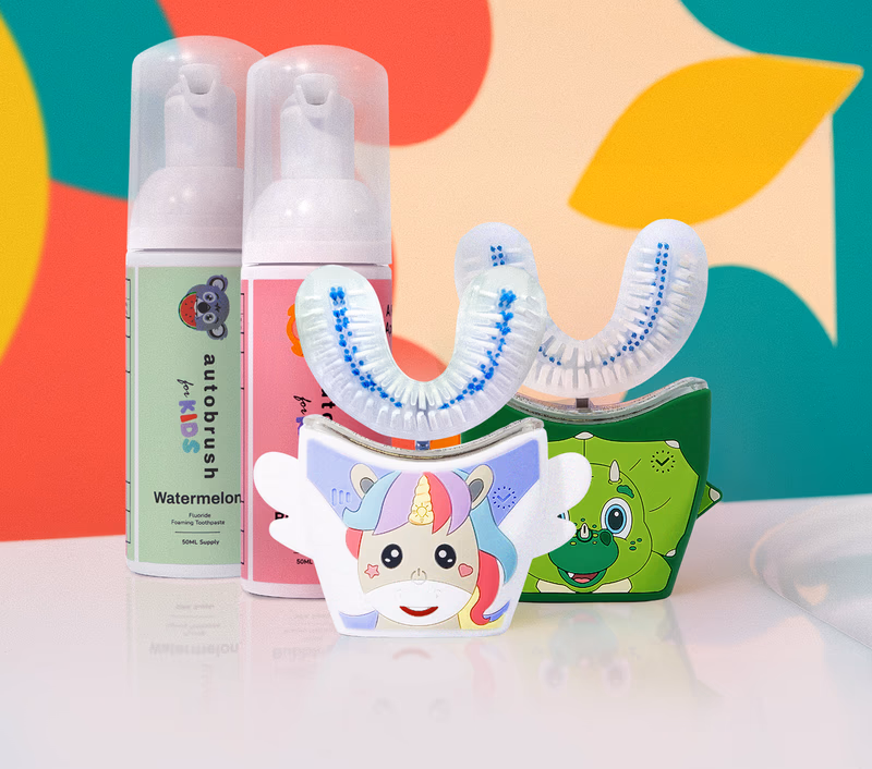autobrush kids toothbrush and toothpaste