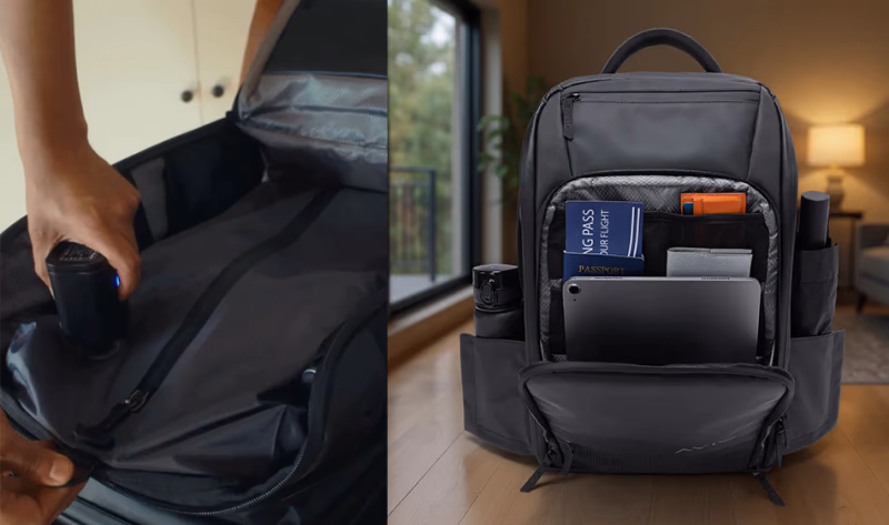 avio apex travel backpack with organized pockets