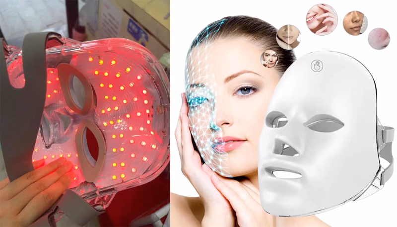 glokore led mask with red light therapy