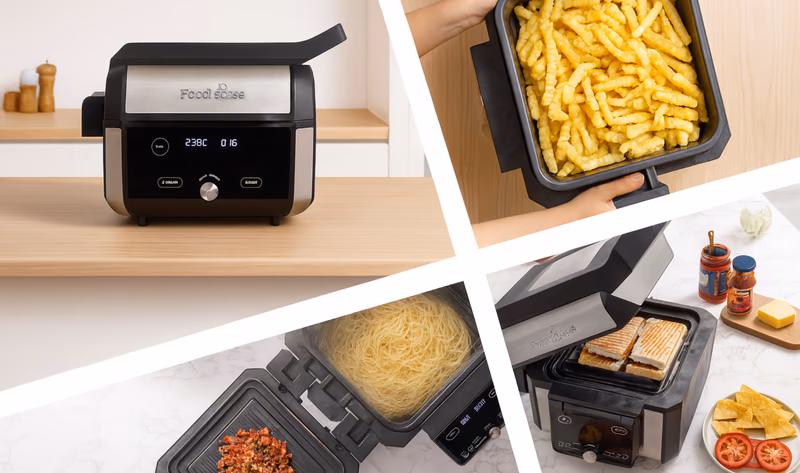 gourmax pro collage showing cooking