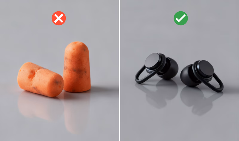 hears earplugs compared to foam earplugs