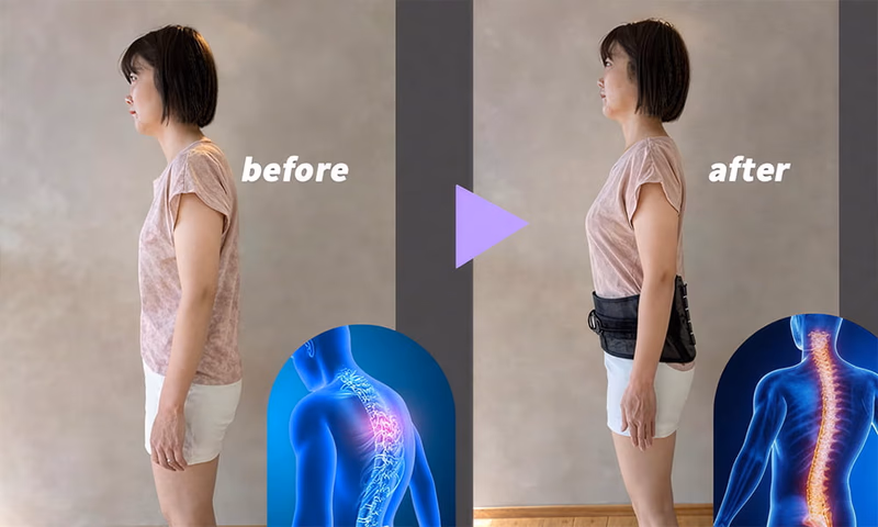 lumbarrelief pro before and after posture correction