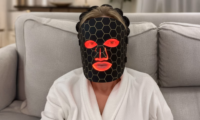 nuroderma mask on woman
