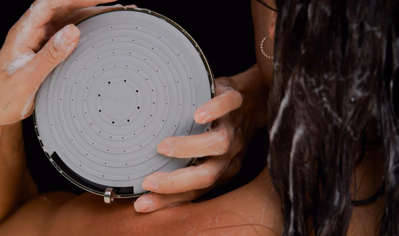 nuud showerhead close up