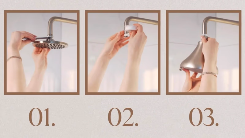 nuud showerhead installation steps