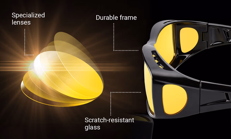 polorvision glasses with specialized lenses