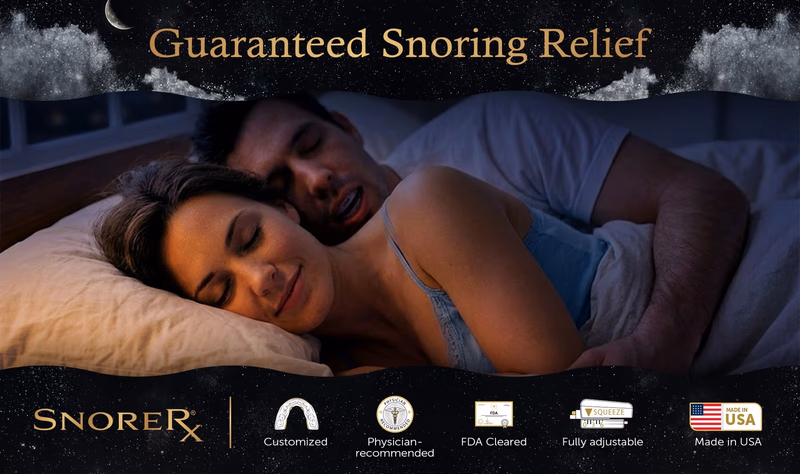 snorerx mouthpiece for guaranteed snoring relief