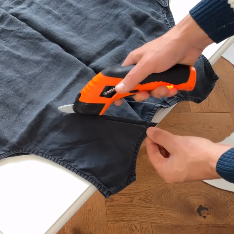 superscissor cutting fabric