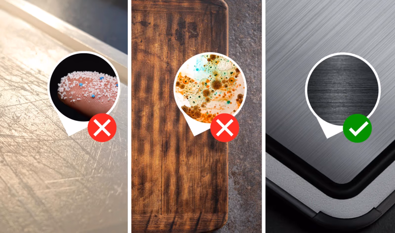 tibo cutting board comparison with wood and plastic