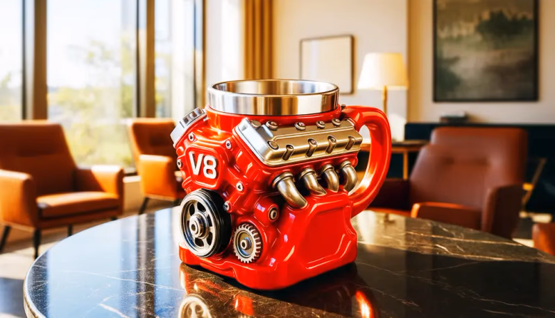 V8 Engine Mug