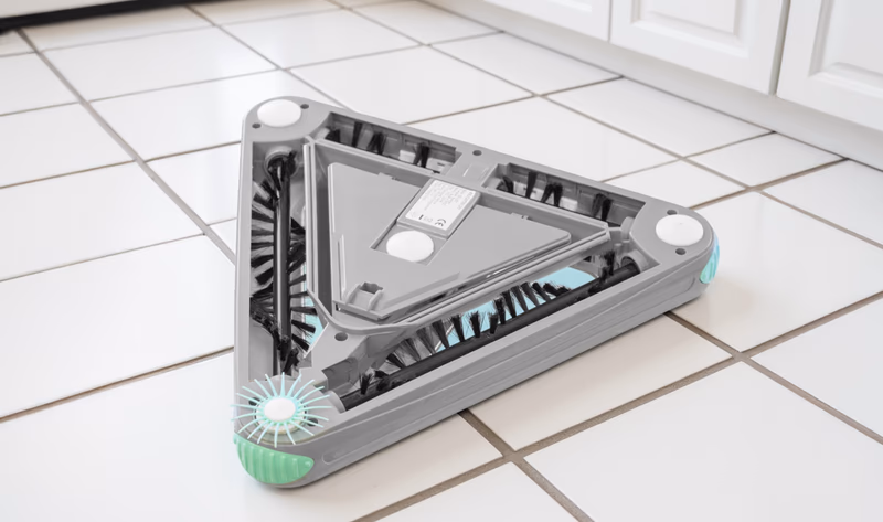 zippi sweeper underside with brushes